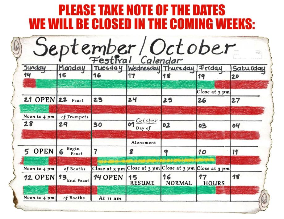 Fall Festivals are around the corner!