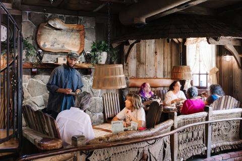 downstairs indoor seating