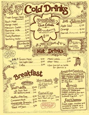Breakfast Menu