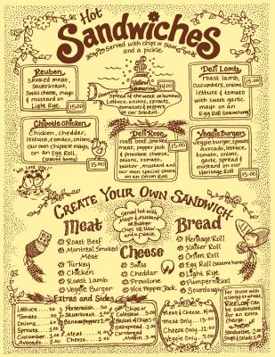 Sandwich Menu
